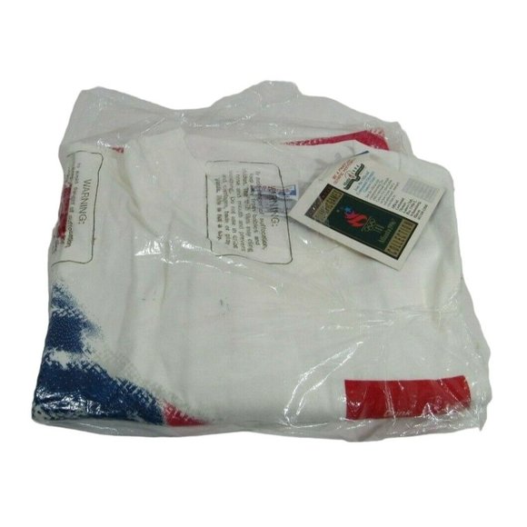 Coca Cola Atlanta 1996 Olympics Single Stitch White Hanes Beefy T-Shirt Men's XL - Picture 2 of 7